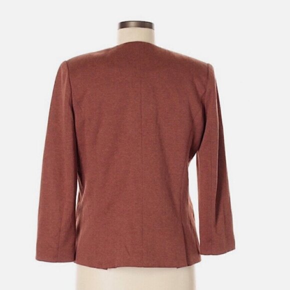 Anthropologie Cartonnier Rust Orange One Button Blazer Jacket Size Small - Picture 2 of 9